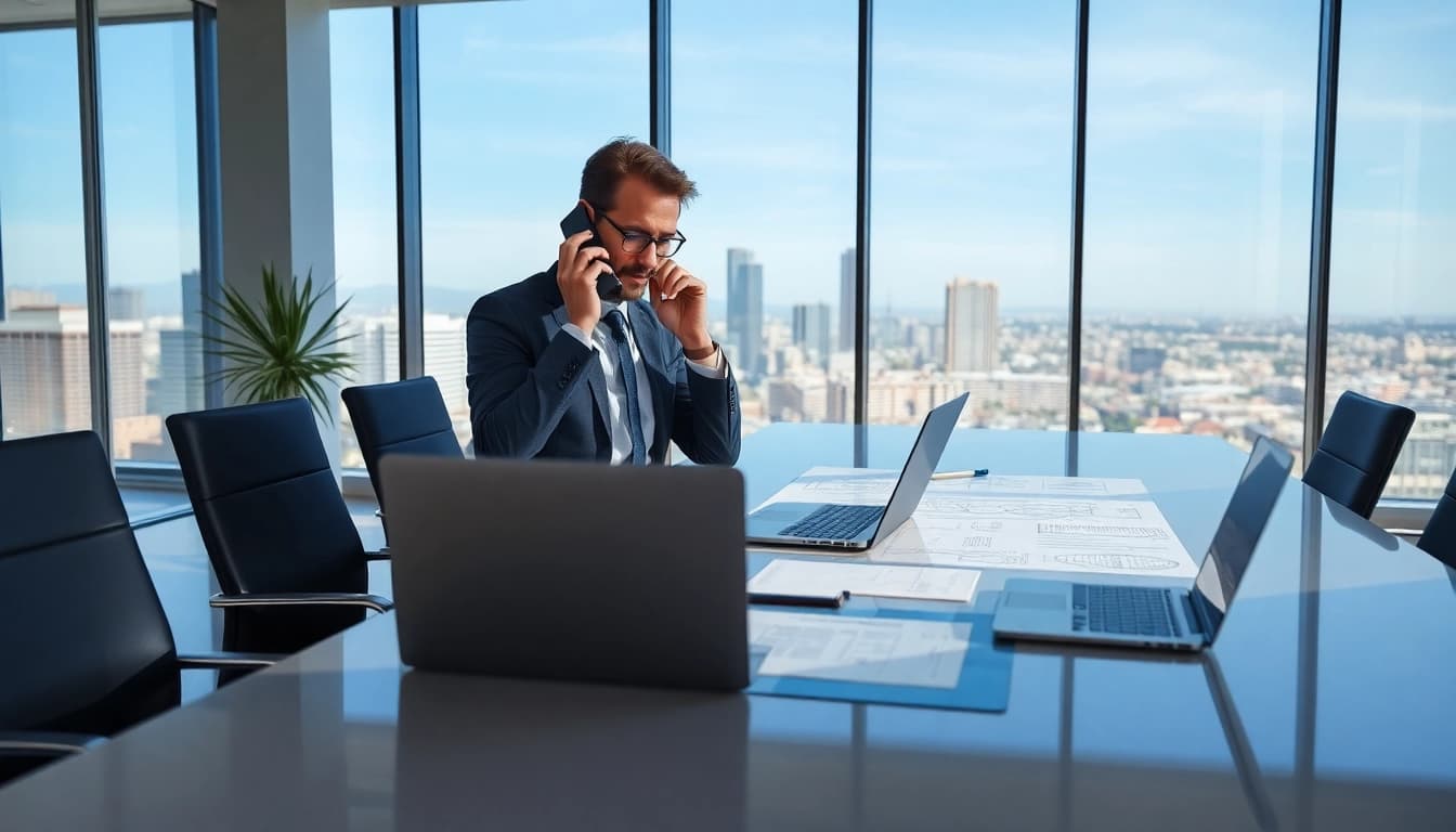 Headhunter Ingenieure am Arbeitsplatz, der Professionalität und Engagement zeigt.