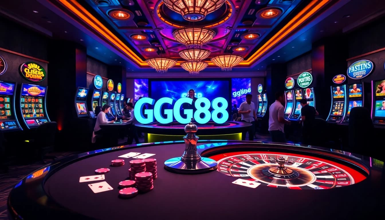 Experience excitement at GG88 casino with luxurious tables, vibrant slots, and thrilling games.
