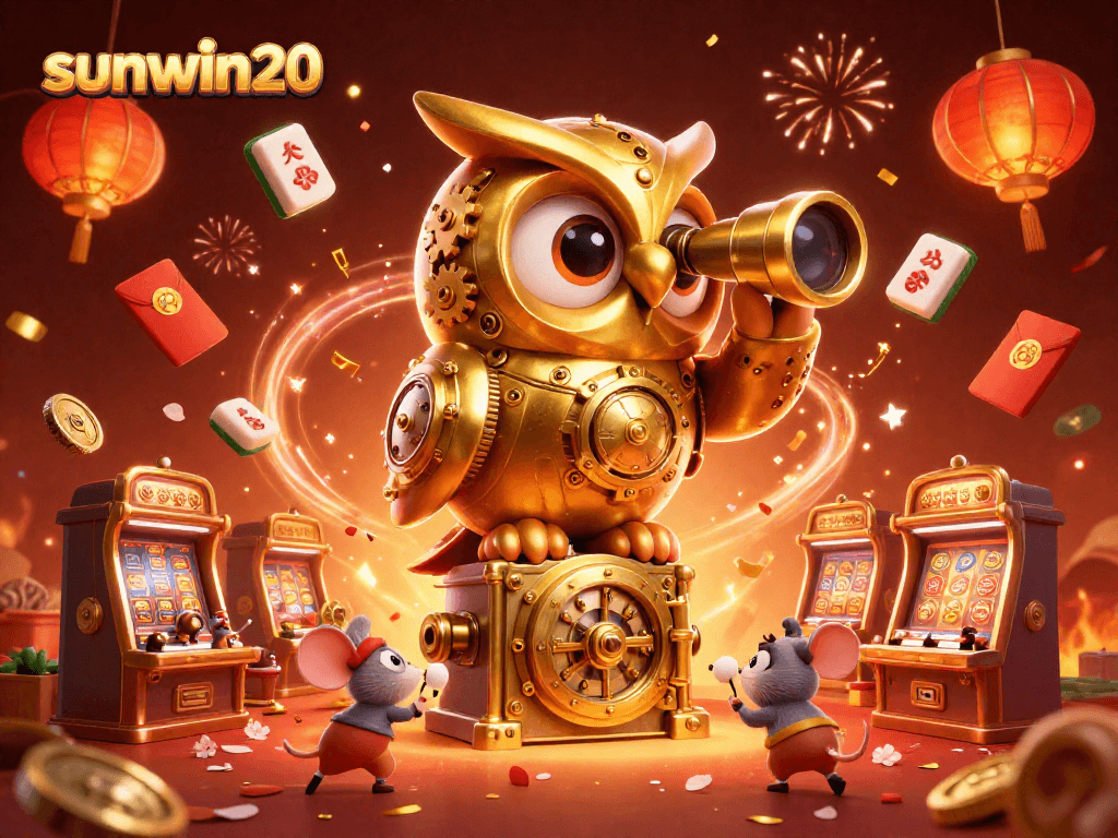 Experience thrilling gameplay with sunwin20 in a vibrant casino scene full of excitement and rich detail.