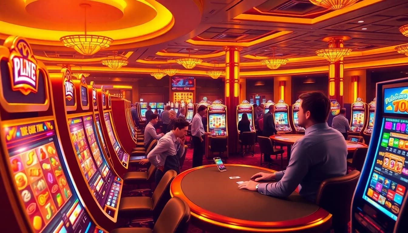 Experience thrilling gameplay at Online Casinos Österreich with diverse slot machines and live tables.