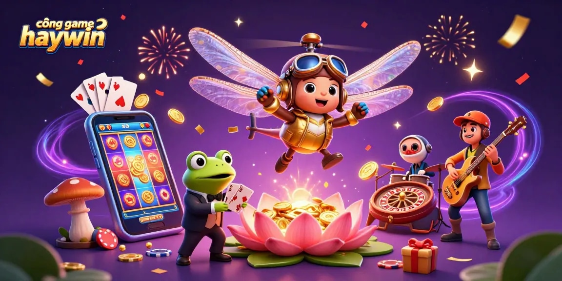 Experience fabulous gaming with cổng game haywin at a vibrant lily pad casino filled with excitement.