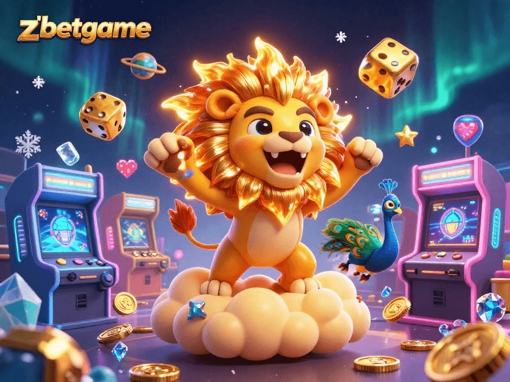 Experience thrilling gameplay at zbetgame with vibrant characters, colorful game elements, and engaging casino aesthetics.