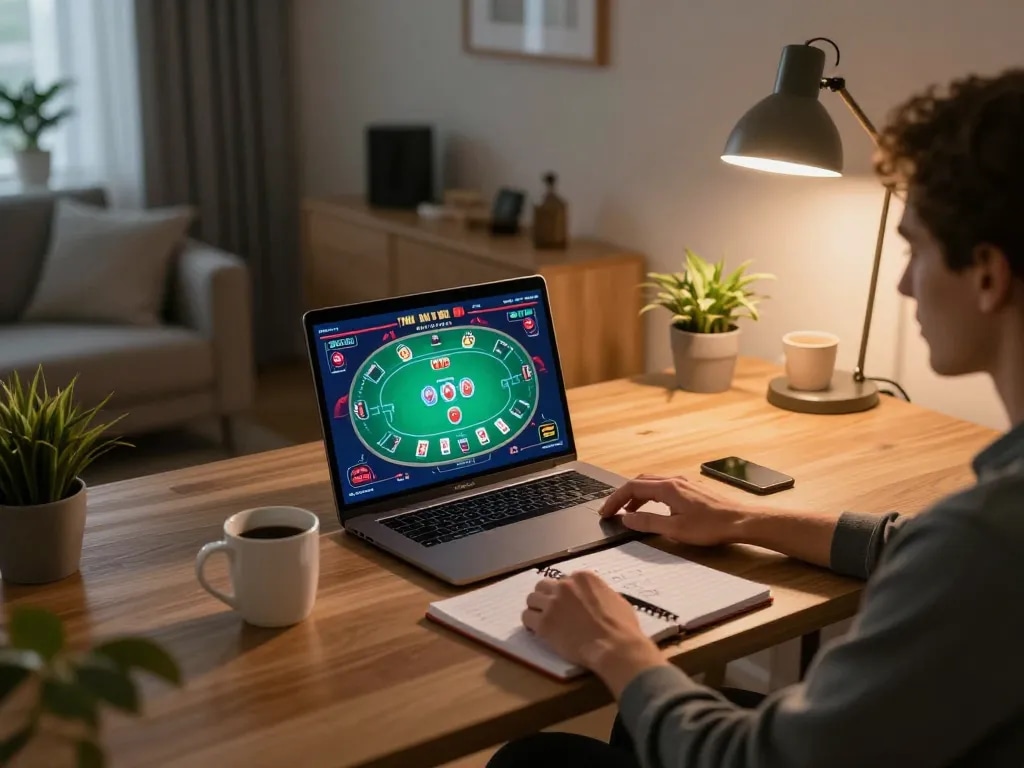 Engage in đăng ký qq88 for online casino gaming at home with a cozy setup.