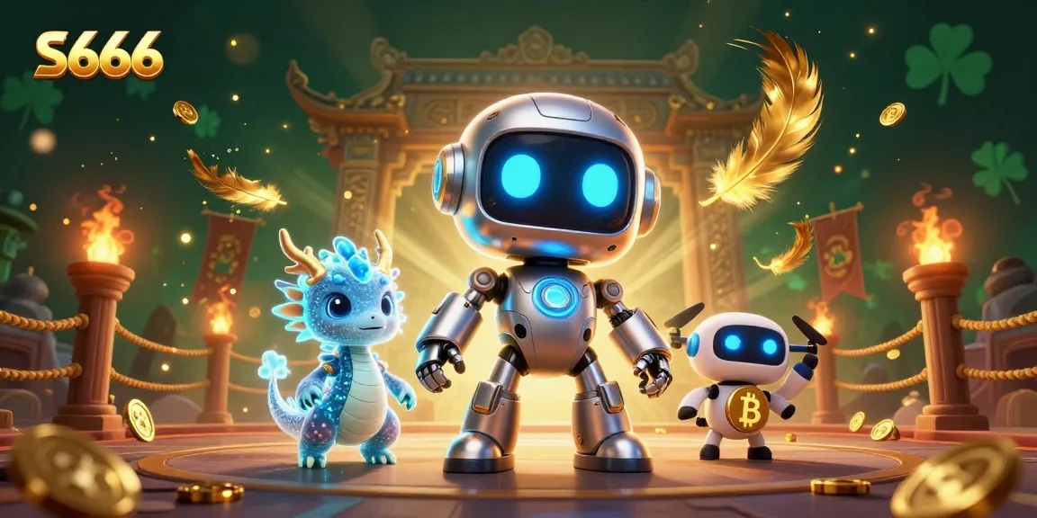 S666 robot mascot and dragon companion enhance your gaming adventure with excitement and rewards.