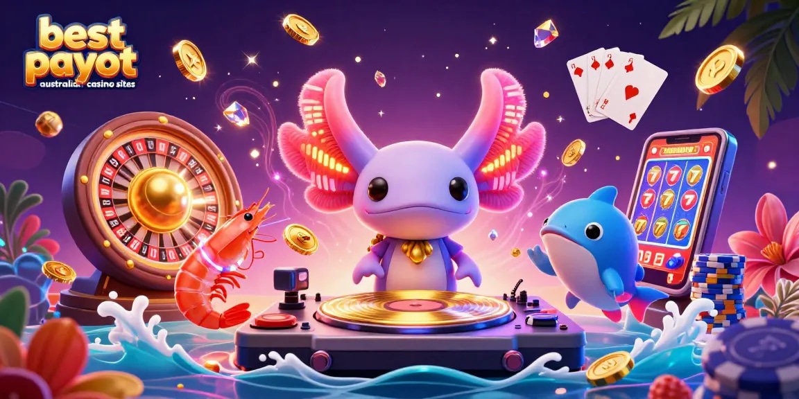 Experience the excitement of best payout australian casino sites with vibrant 3D DJ and lively sea creatures.