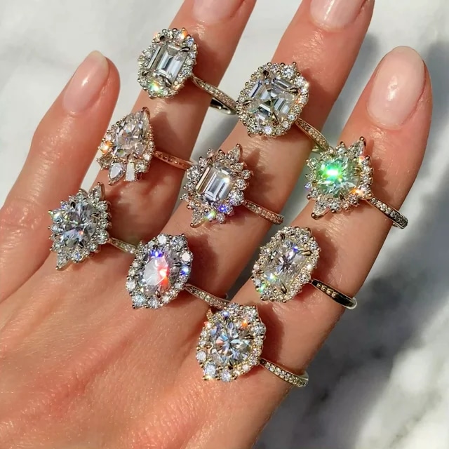 Atemberaubende Moissanite-Verlobungsringe für jedes Budget