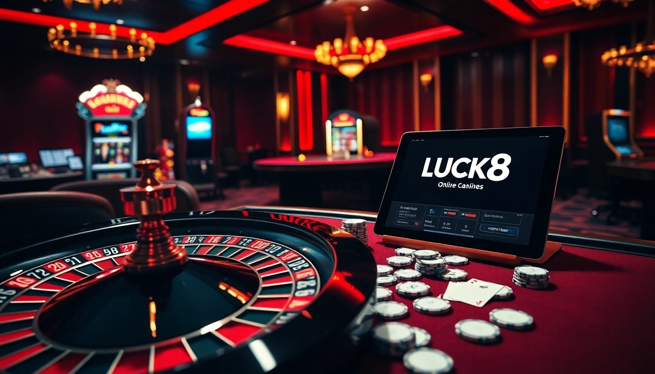 Trải nghiệm cảm giác hồi hộp cùng LUCK8 với các trò chơi casino sống động và những chip poker trong một không gian sang trọng.