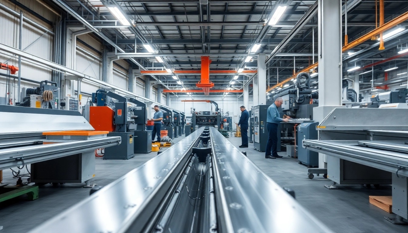 Efficient manufacturing process by a Drawer Slides Manufacturer showcasing advanced machinery.