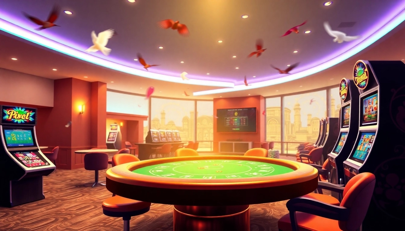 Erleben Sie aufregendes Casino Online mit lebendigen Spielen und einem einladenden Ambiente.