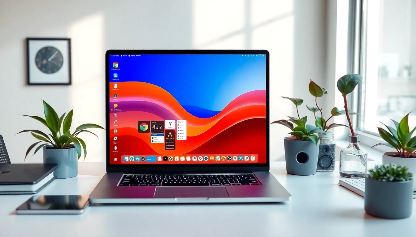 Microsoft Office 2024 Mac Lizenz kaufen für Apple M4 Chips in einer produktiven Arbeitsumgebung am Laptop.