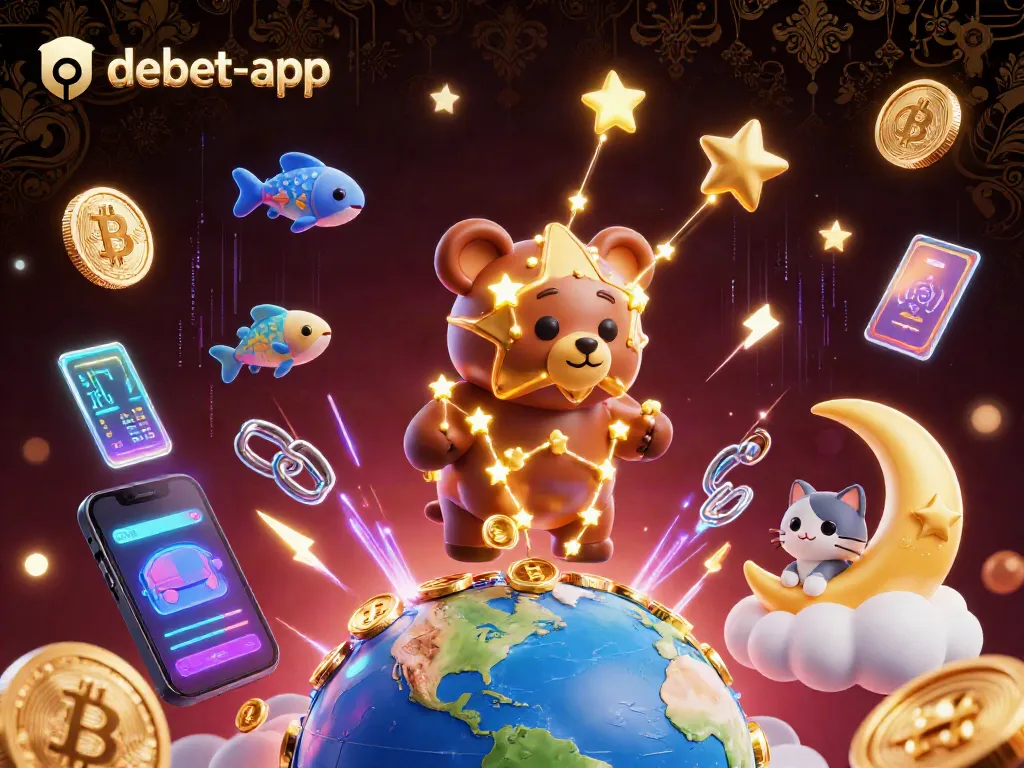 Experience the thrill of debet-app with vibrant gambling environments and immersive 3D illustrations.