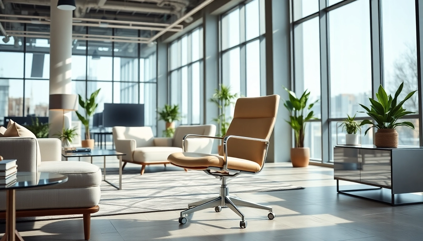 Refurbished Vitra chair in an elegant office setting, showcasing its stylish design and comfort.