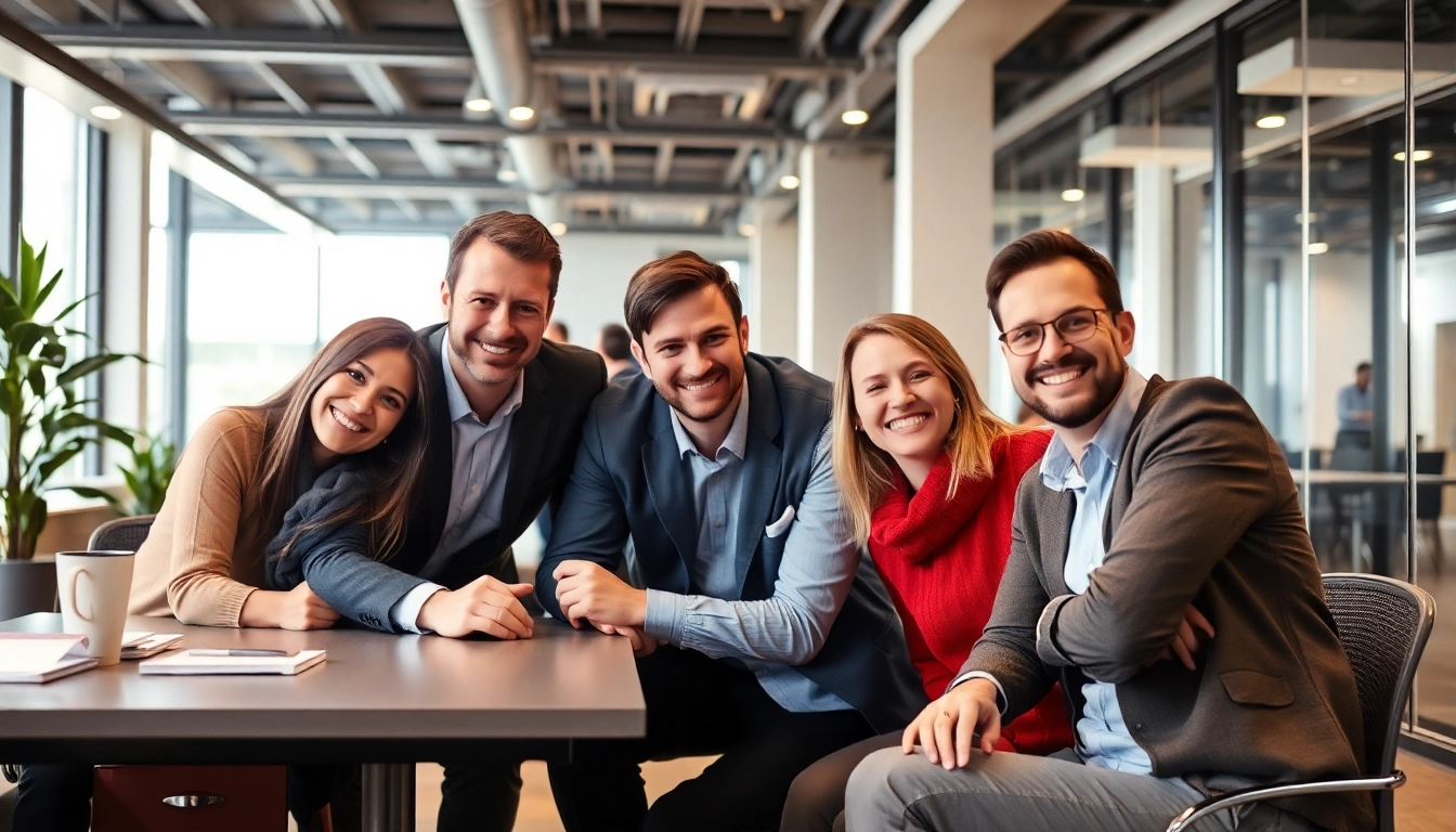 Strategische Unternehmensberatung in einem modernen Büro mit engagierten Beratern.