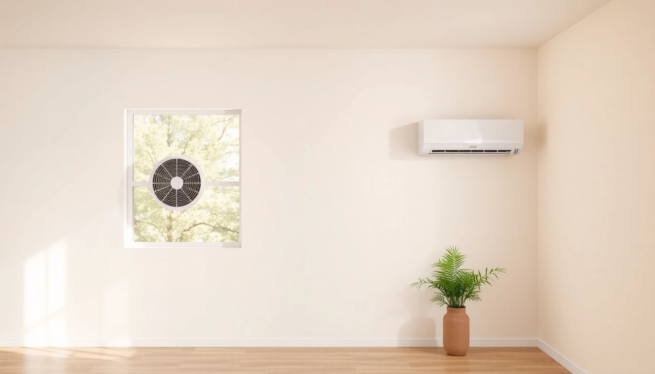 Klima kaufen: Elegante Klimaanlage im modernen Raum, perfektes Raumklima schaffen.