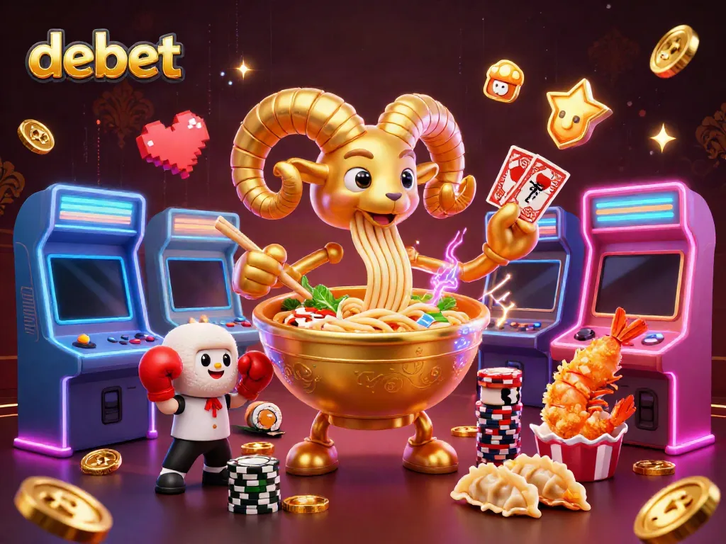 Engage with excitement at DEBET casino through colorful characters and dynamic gameplay.