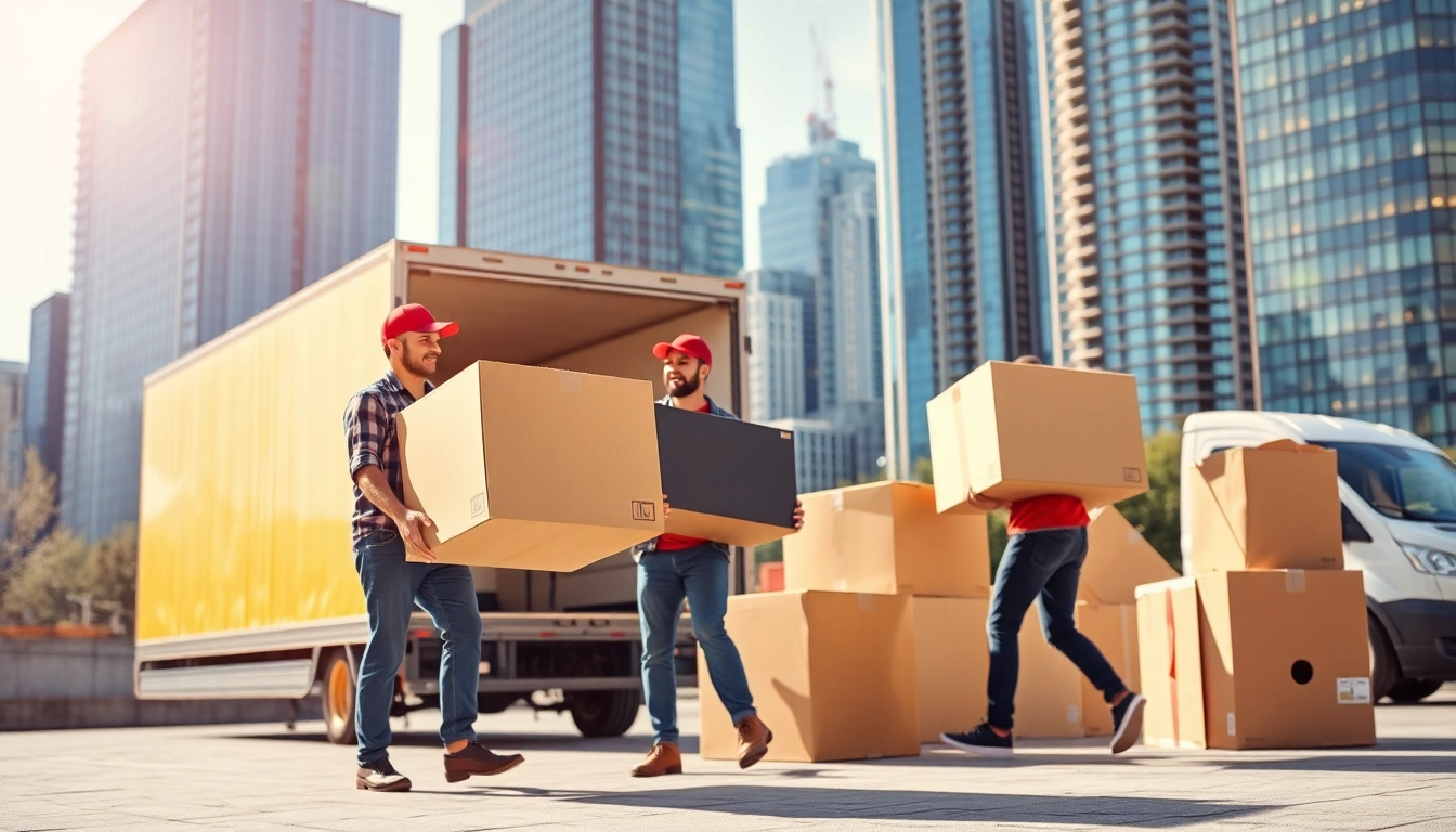 Umzugsunternehmen Darmstadt bereit für einen professionellen Umzug mit engagierten Umzugshelfern.