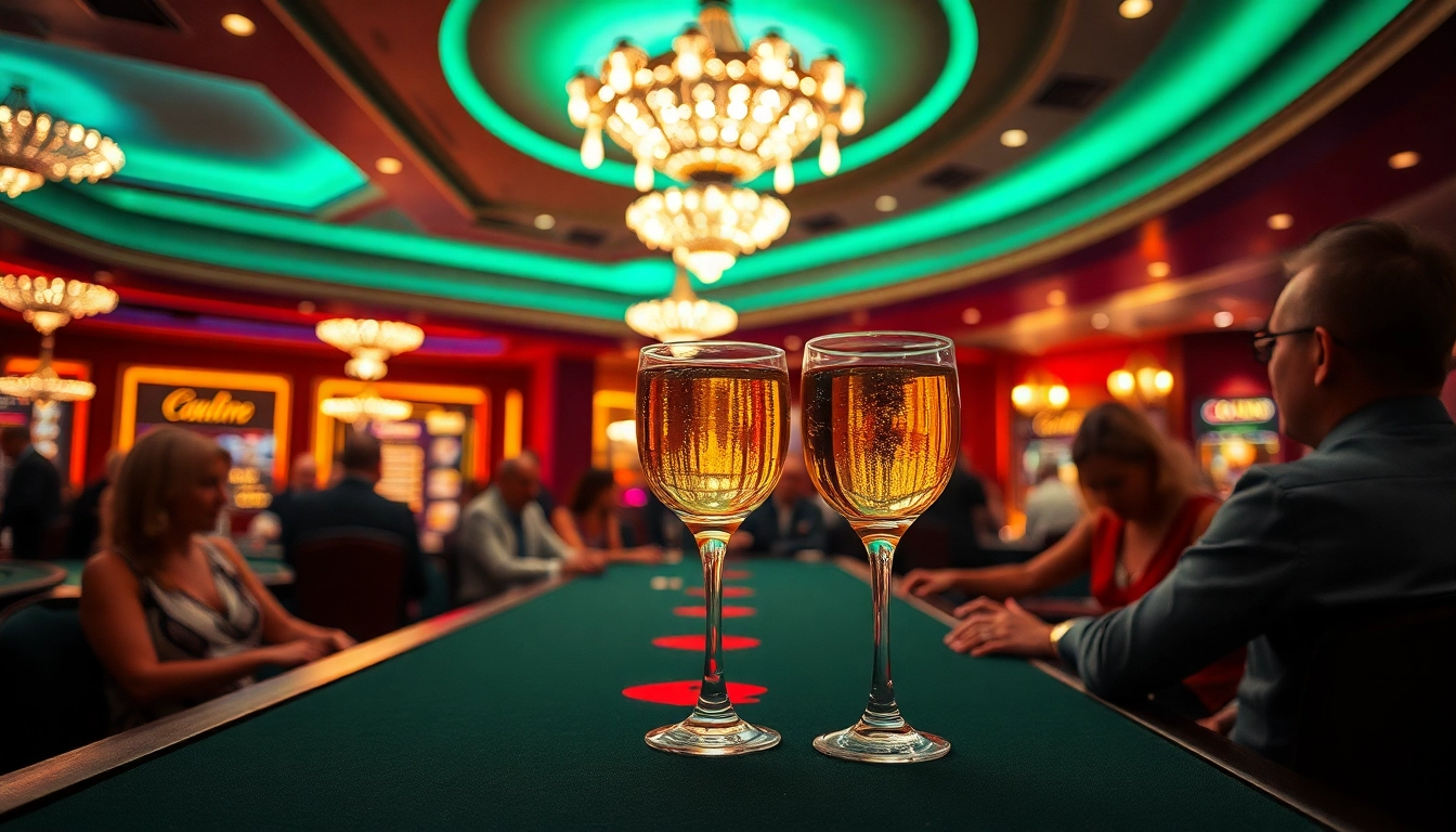 Spiele mit einem Casino Bonus und genieße die aufregende Atmosphäre mit tischenden Spielern.