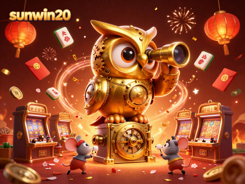 Experience thrilling gameplay with sunwin20 in a vibrant casino scene full of excitement and rich detail.
