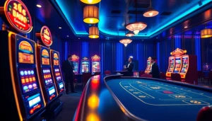 Experience the luxury of online casino schweiz with vibrant gaming scenes and elegant atmospheres.