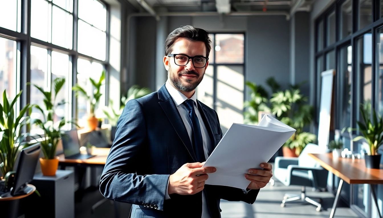 Headhunter Berlin präsentiert sich kompetent und professionell in einem stilvollen Büro.
