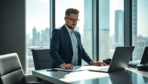 Headhunter IT im modernen Büro, fokussiert auf die Rekrutierung von Talenten.