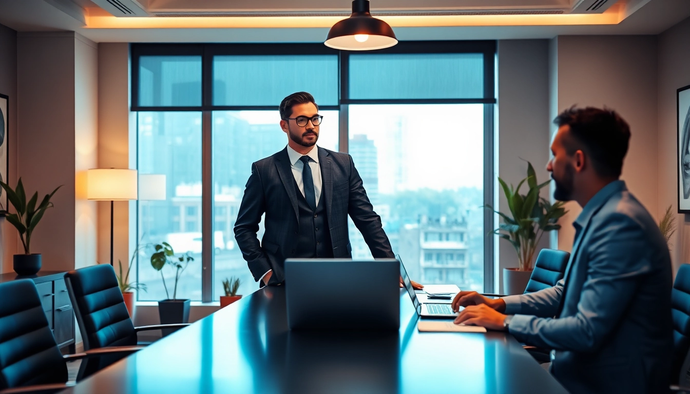 Headhunter IT im Gespräch mit einem IT-Fachmann in einem modernen Büro