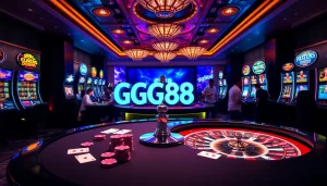 Experience excitement at GG88 casino with luxurious tables, vibrant slots, and thrilling games.
