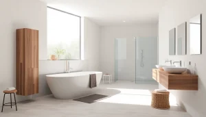 Moderne Badezimmer-Szene mit hochwertigen Produkten von sonni sanitär GmbH.