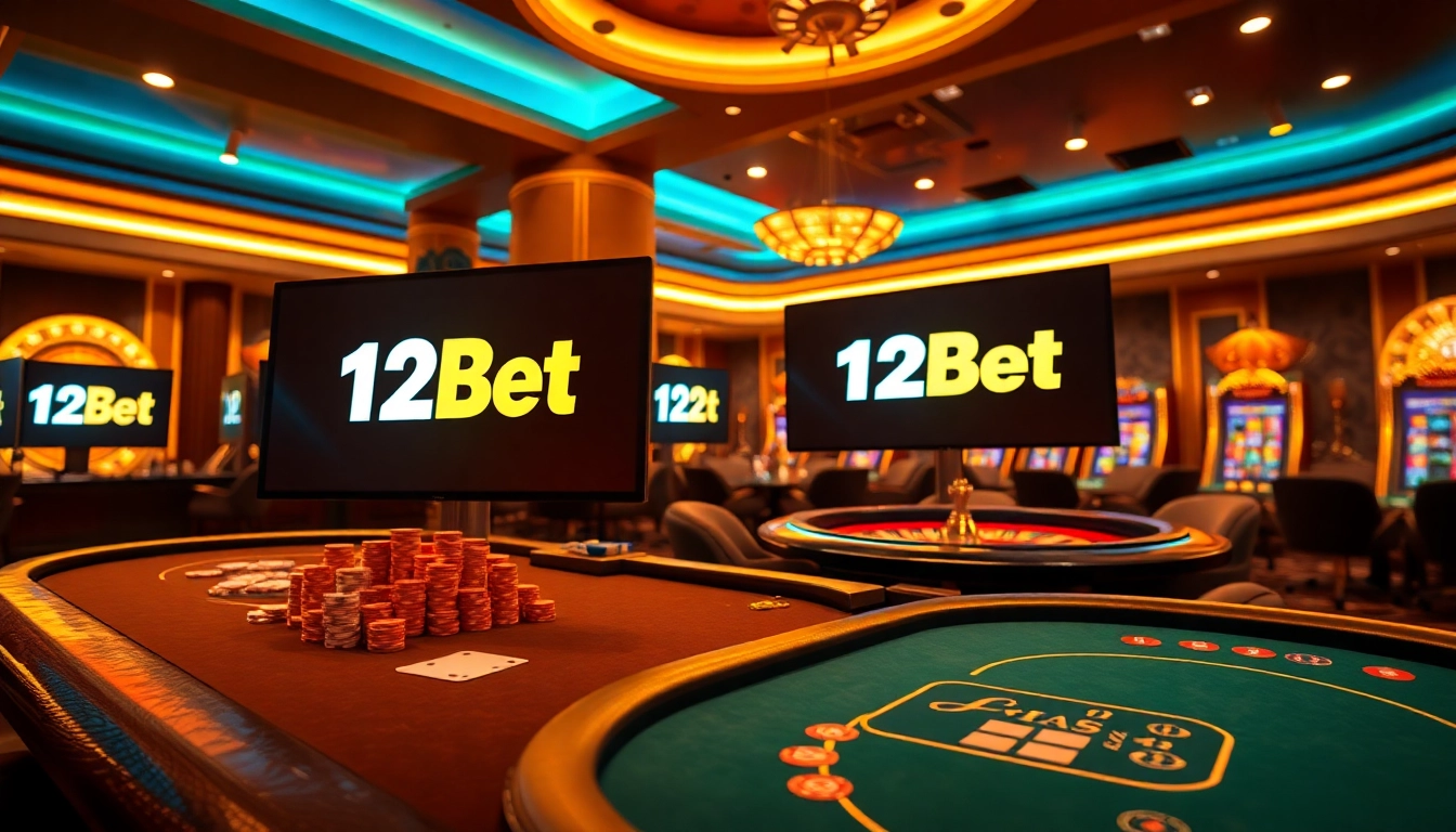 Experience high-stakes action at 12bet casino with vibrant tables and exciting games.