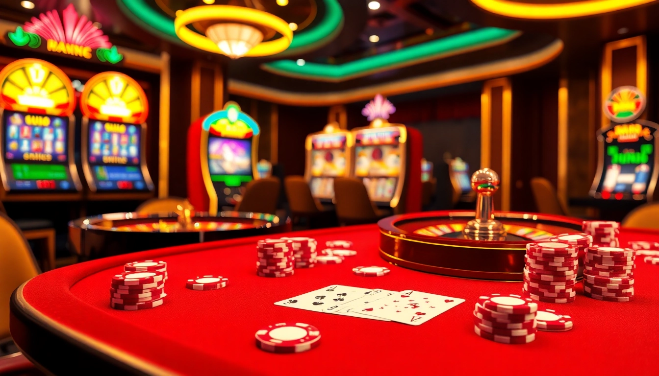Players enjoying an exciting round of 88i game at a luxurious casino table.