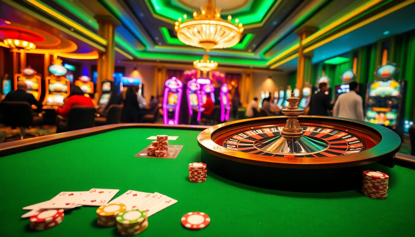 Experience the thrill of online gaming at https://xx88.eu.com/ with colorful poker chips and a shining roulette wheel.