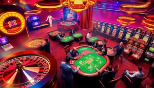 Tổng hợp 888new experience with lively poker tables, roulette wheels, and online gaming interfaces.