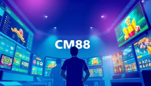 Experience CM88's innovative online betting interface with engaging game categories and fast payment options.