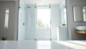 Duschkabine 80x80 in einem modernen Badezimmer mit stilvollen Details und natürlichem Licht.